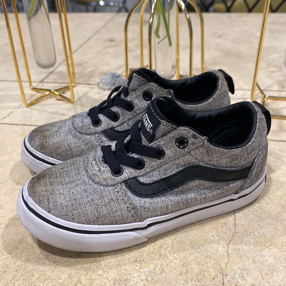 Vans - Toddler size 9 grey and black